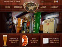 Tablet Screenshot of cottagepubandrestaurant.com